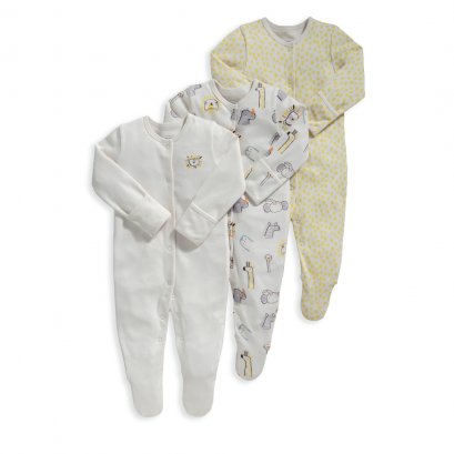 Zoo Pals Sleepsuits Multipack - Set of 3