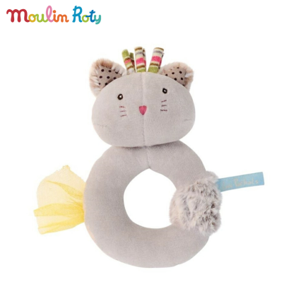 Moulin Roty ของเล่นเขย่า ห่วงกัด ยางกัด ผ้าเน่า ของเล่นเสริมพัฒนาการ ของเล่นทารก Stress relief toys ตุ๊กตาทารก MR-660002