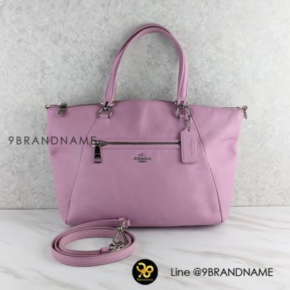 Coach Pink Prairie Satchel in Pebble leather Coach34340 Used