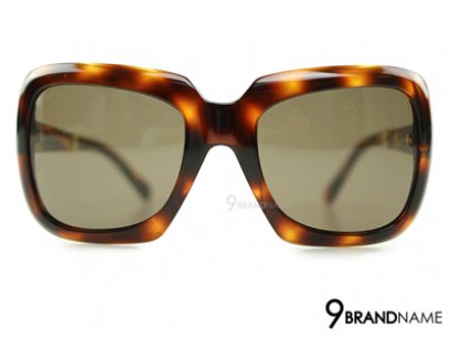 Chanel Brown Large Rectangular Polarised Sunglasses