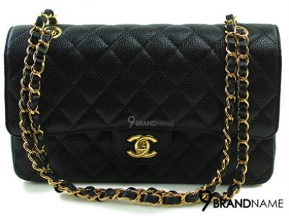 Chanel Classic 10 Black Caviar GHW - Authentic Bag กระเป๋าชาแนลคลาสสิคไซส์10นิ้ว สีดำหนังคาเวียอะไหล่สีทอง รุ่นนิยมตลอดกาลของแท้ใหม่ค่ะ