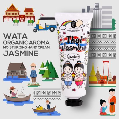 WATA ORGANIC AROMA MOISTURIZING HAND CREAM THAI JASMINE