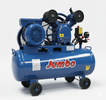 ปั๊มลมสายพาน JUMBO  2051-70L  2HP มอเตอร์   2HP 220V. ถัง 70 ลิตร
