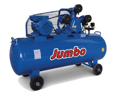 ปั๊มลมสายพาน JUMBO 4HP มอเตอร์ 4HP 220V. ถัง 200ลิตร