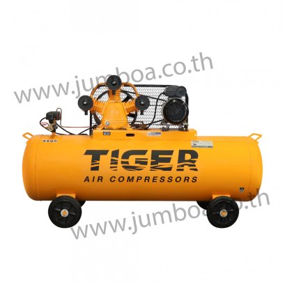 ปั๊มลมสายพาน TIGER TGA33-270M 3HP มอเตอร์ 4HP 220V. ถัง 270 ลิตร