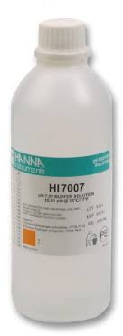 น้ำยาบัฟเฟอร์ pH 7.01 HI7007 ยี่ห้อ HANNA