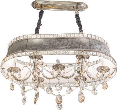 Silver Chandelier แชนเดอเรียคริสตัลหรูหรา