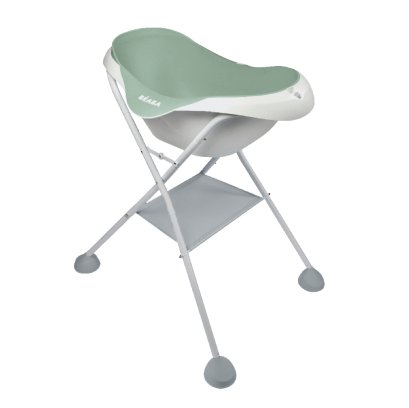 BEABA Camélé’O 1st age Baby Bath with Foot Support - Frosty Green