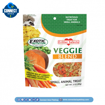 Exotic Nutrition - VEGGIE BLEND 3 OZ. / 85 กรัม.ขนมผักรวม สำหรับสัตว์ขนาดเล็ก 85 กรัม
