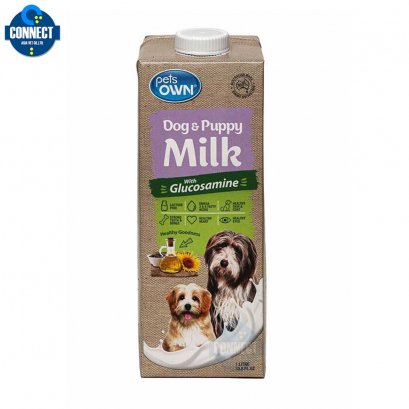 Pets Own Dog & Puppy Milk นมสำหรับลูกสุนัขและสุนัขโต ปราศจากแลคโตส หมดห่วงเรื่องท้องเสีย ดูดซึมง่าย โปรตีนสูง [1000 ml]