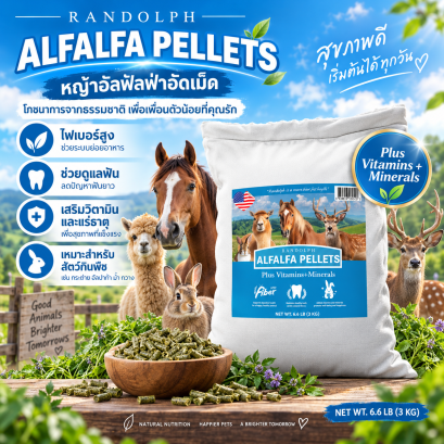 RANDOLPH  PELLET 3 กก. สูตร 