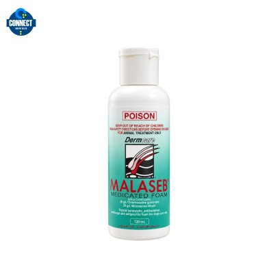 Dermcare Malaseb Shampoo - แชมพูมาลาเซป ขจัดเชื้อแบคทีเรีย เชื้อรา และยีสต์ ขนาด 120 ml. ( ทดลอง )