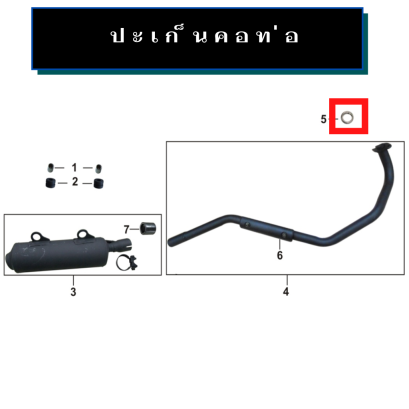 ปะเก็นคอท่อไอเสีย