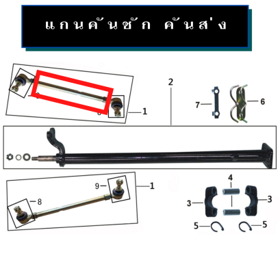 แกนคันชัก-คันส่ง ATV