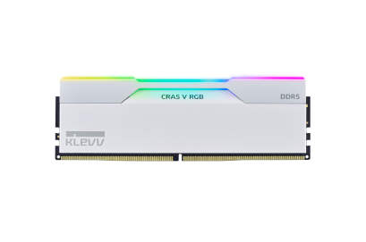 KLEVV CRAS V RGB DDR5 Gaming OC Memory - 32GB (16GBx2) 6400MHz CL30 Brilliant White