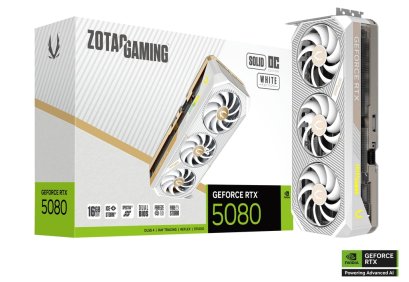 ZOTAC GAMING GeForce RTX 5080 SOLID OC White Edition