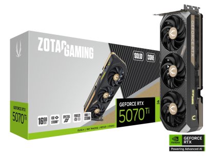 ZOTAC GAMING GeForce RTX 5070 Ti SOLID CORE