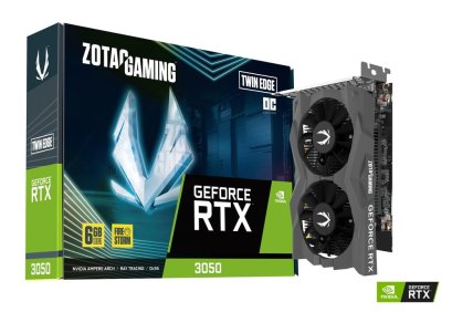 ZOTAC GAMING GeForce RTX 3050 6GB GDDR6 Twin Edge OC