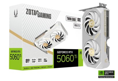 ZOTAC GAMING GeForce RTX 5060 Ti 8GB Twin Edge OC White Edition