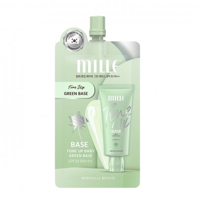 MILLE เบสเขียว TONE UP BABY GREEN BASE SPF30PA++6G.
