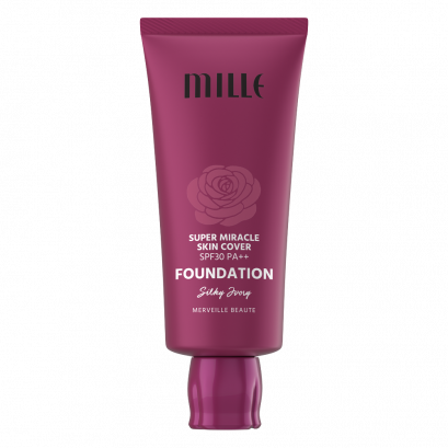 MILLE รองพื้นคุมมัน SUPER MIRACLE SKIN COVER FOUNDATION SPF 30 PA++ 30G.