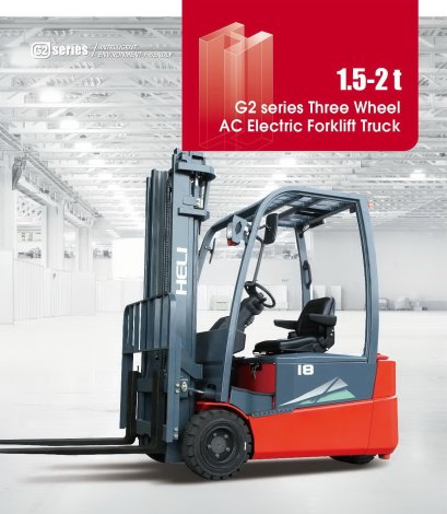 1.5-2 ton G2 SERIES THREE WHEEL AC ELECTRIC FORKLIFT TRUCK