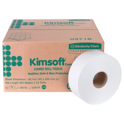 03718 KIMSOFT JRT COMPACT 2 PLY 300M 12X1