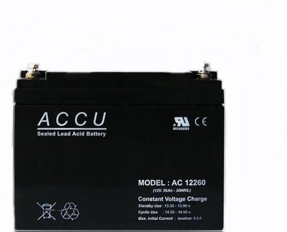 Model : AC12260 12Volt 26AH.