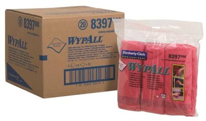 8397 WYPALL MICROFIBER Cloths RED