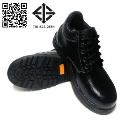 S-1309TN TIS 523-2554 รองเท้านิรภัยหุ้มข้อ หนังแท้อัดลาย พื้น NBR