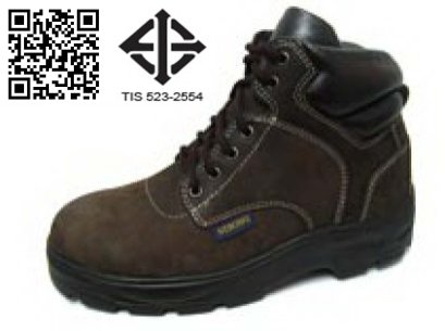 S-033OP รองเท้านิรภัยหุ้มข้อสูง หนังวัวแท้ พื้น PU