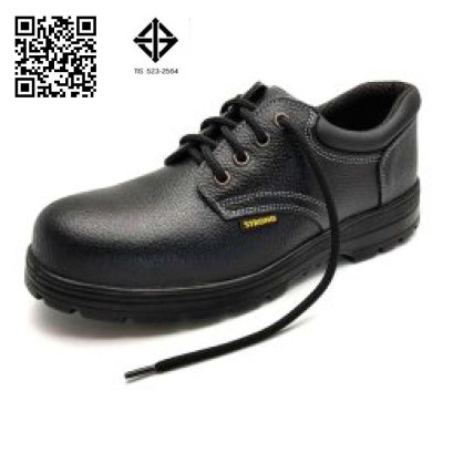 S-318 TP มอก. 523-2564 รองเท้านิรภัยหุ้มส้น หนังแท้อัดลาย พื้น PU