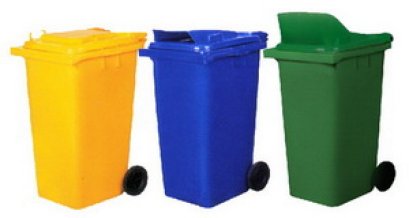 ถังขยะ กทม. มีล้อ ฝาเรียบ / ฝามีช่องทิ้ง HW ขนาด 120 ลิตร, 240 ลิตร