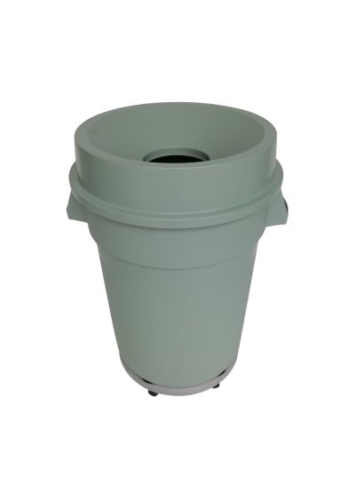 ฺB-008 ถังขยะ 120 ลิตร มีช่องทิ้ง มีฐานล้อ