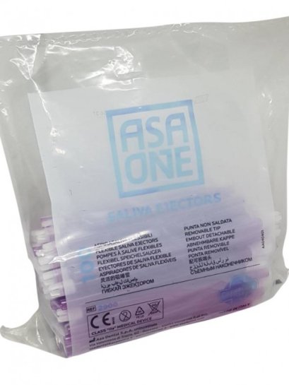 Saliva ejectors (หลอดดูดน้ำลาย) ASA  DENTAL