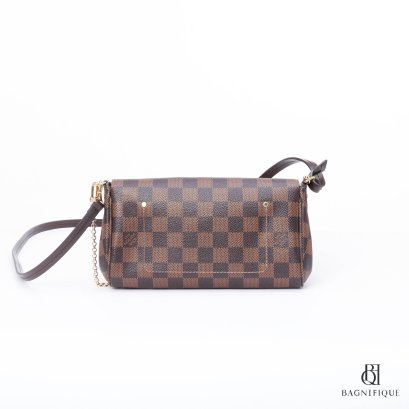 Louis Vuitton Favorite MM Damier Ebene with Clemence wallet and