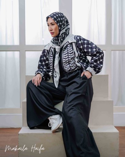 Keffiyeh Bomber Jacket