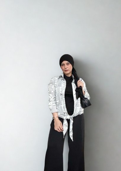 NEWSPAPER SHIRT IKAT