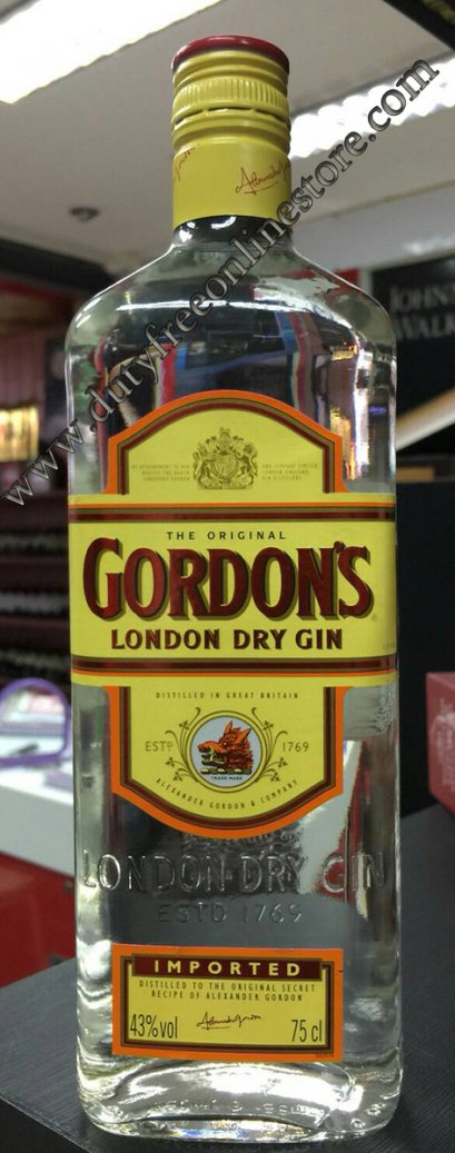 ลัง 12 ขวด Gordon's Dry Gin Original 750ml.