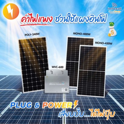 เซ็ตแนะนำ ชุด On-Grid 600W Mono340-HC
