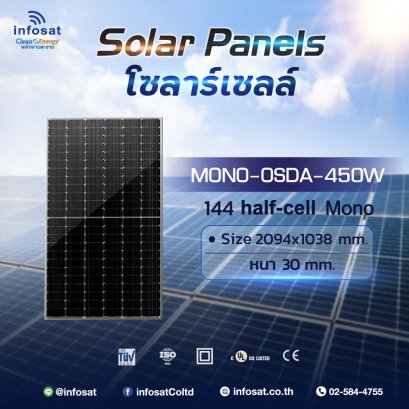 Solar Panel OSDA - Mono 450W Half Cell