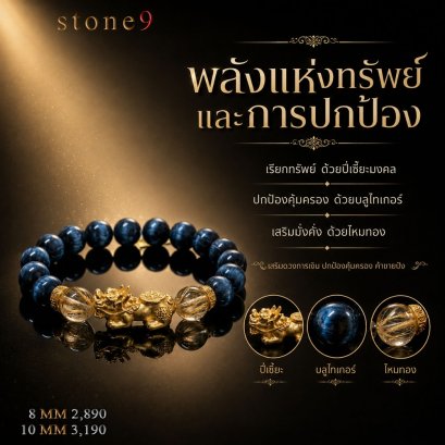 Blue Tiger Eye Premium คลอเลกชั่น ปกป้องคุ้มครอง ค้าขาย มั่งคั่งร่ำรวย