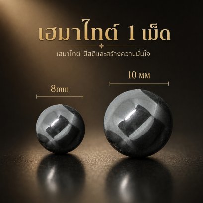 Hematite (เฮมาไทต์) 1 เม็ด