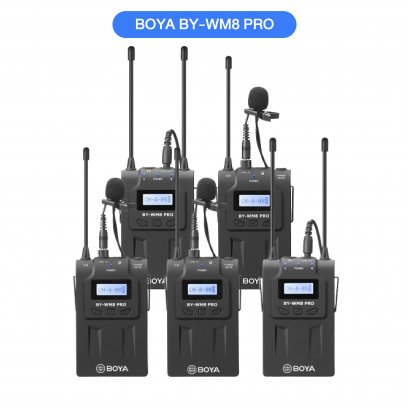 BOYA BY-WM8 PRO UHF Dual-Channel Wireless Microphone System