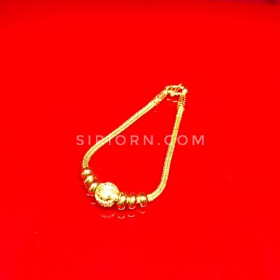 สร้อยข้อมือทองคำแท้ 96.5% ลายหกเสาคั่นโอ่งสุโขทัย