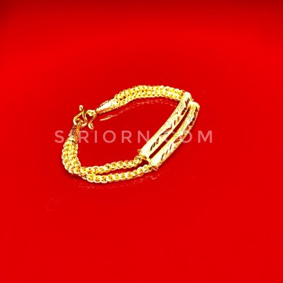 สร้อยข้อมือทองคำแท้ 96.5% ลายกระบองมังกร