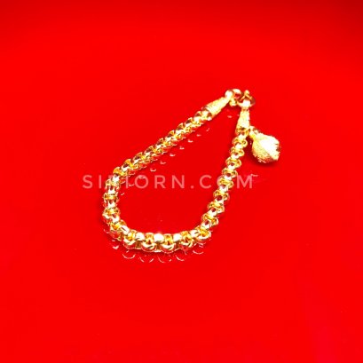 สร้อยข้อมือทองคำแท้ 96.5% ลายผ่าหวายซีดี