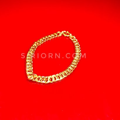 สร้อยข้อมือทองคำแท้ 96.5% ลายบิดโปร่งตัดลาย