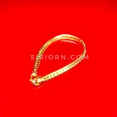สร้อยข้อมือทองคำแท้ 96.5% ลายบิดนูน