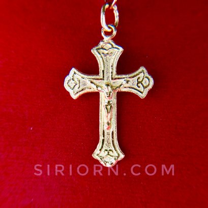 จี้ทองคำแท้ 96.5% ลายกางเขนพระเยซู